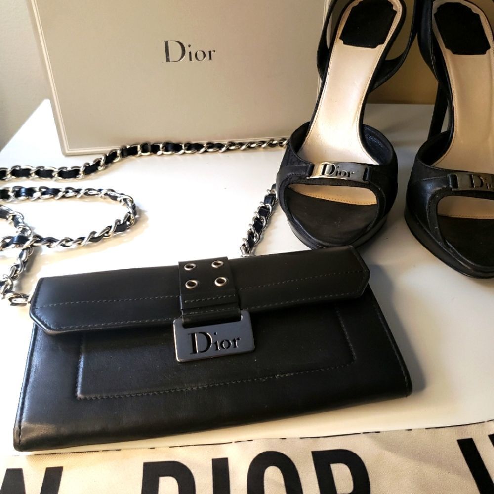 Dior Leather Wallet and Heels Bundle - Picture 3 of 16